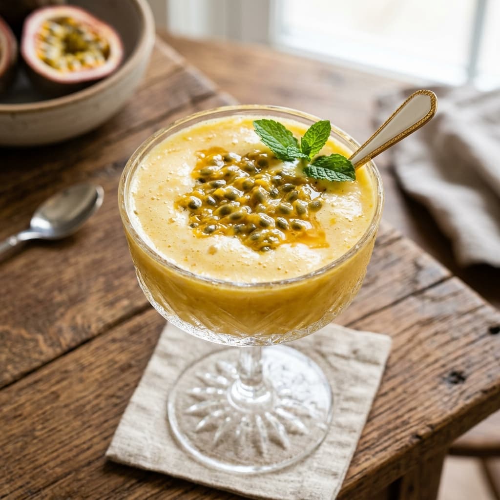 Batida Cremosa de Maracujá com Leite Condensado