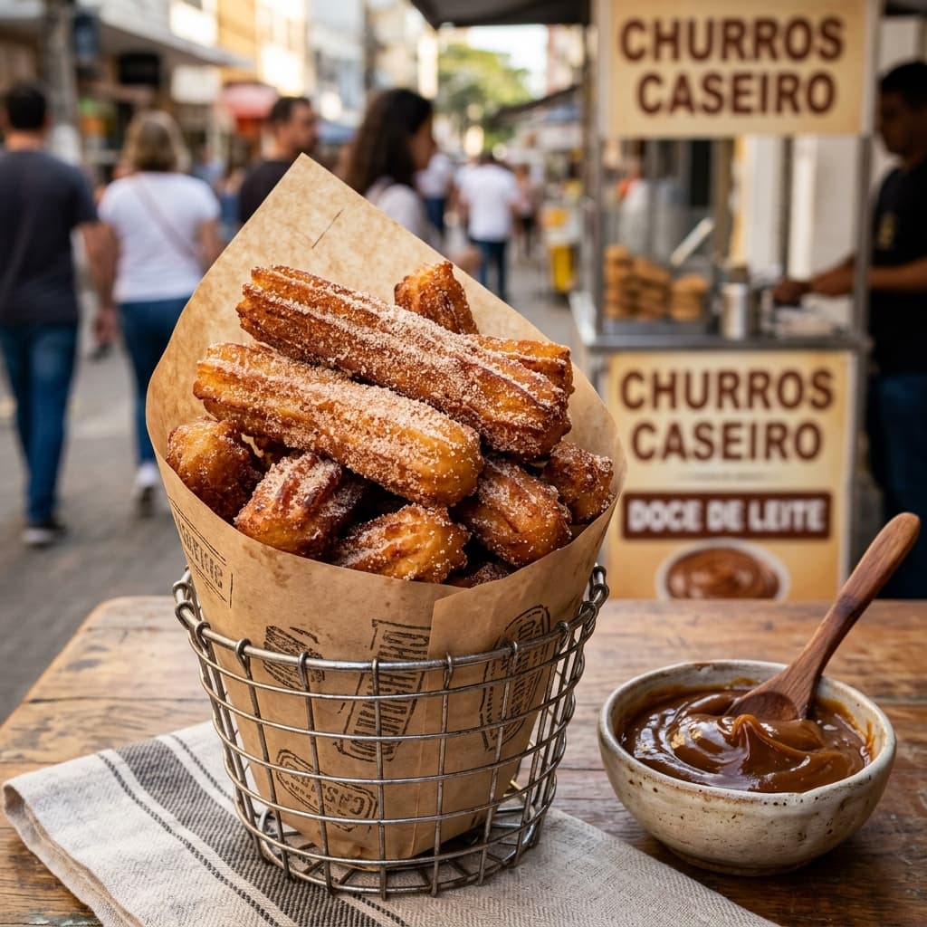 Churros Caseiro Sequinho e Crocante (Fácil de Fazer)