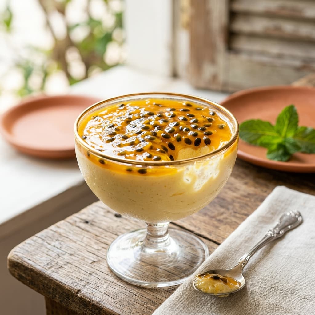 Mousse de Maracujá de Liquidificador (3 Ingredientes)