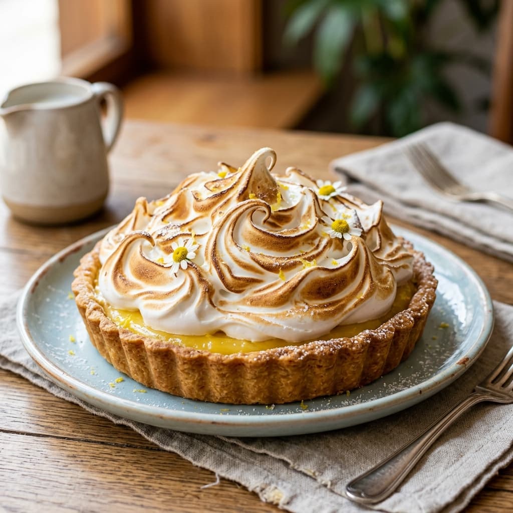 Torta de Limão Clássica com Merengue Suíço