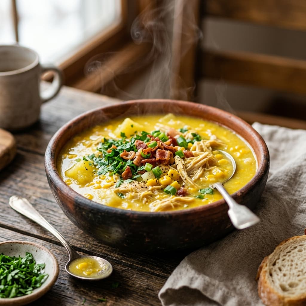 Caldo de Kenga (Frango, Mandioca e Milho)