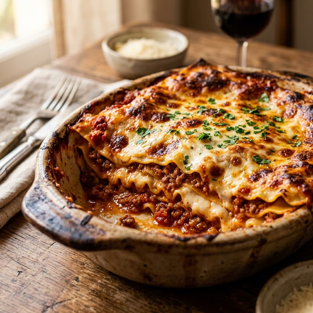 Lasanha à Bolonhesa de Restaurante Italiano